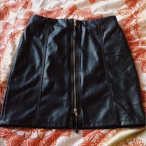 H&M leather mini skirt